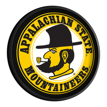 Load image into Gallery viewer, Appalachian State Mountaineers: Yosef - Original Round Slimline Lighted Wall Sign - The Fan-Brand