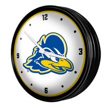 Load image into Gallery viewer, Delaware Blue Hens: Retro Lighted Wall Clock Default Title