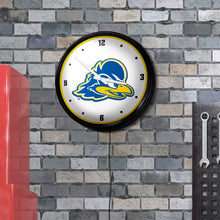 Load image into Gallery viewer, Delaware Blue Hens: Retro Lighted Wall Clock Default Title