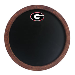 Georgia Bulldogs: Chalkboard "Faux" Barrel Top Sign