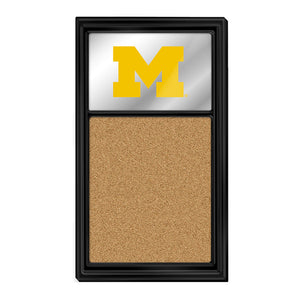 Michigan Wolverines: Mirrored Cork Note Board Default Title