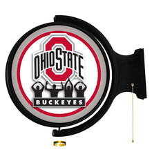 Load image into Gallery viewer, Ohio State Buckeyes: O-H-I-O - Original Round Rotating Lighted Wall Sign Default Title
