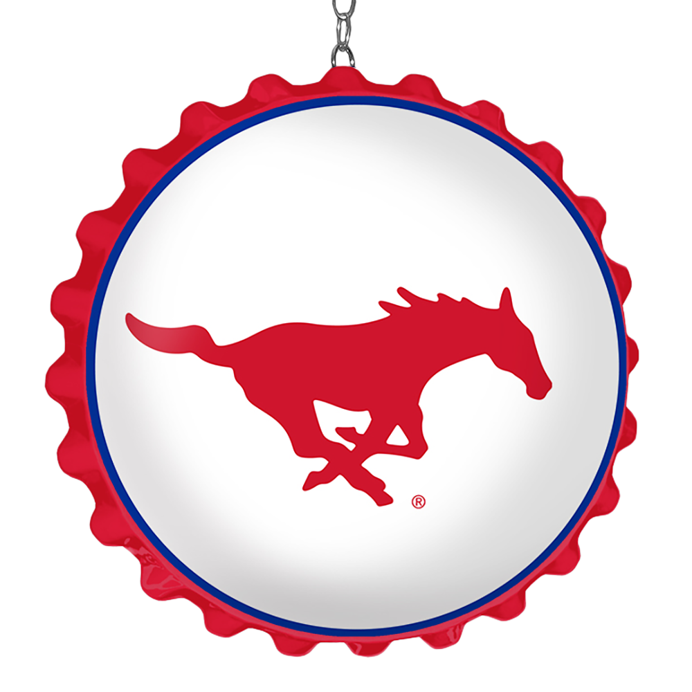 SMU Mustangs: Bottle Cap Dangler