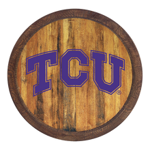 Load image into Gallery viewer, TCU Horned Frogs: &quot;Faux&quot; Barrel Top Sign Default Title