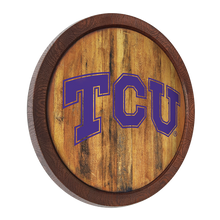 Load image into Gallery viewer, TCU Horned Frogs: &quot;Faux&quot; Barrel Top Sign Default Title