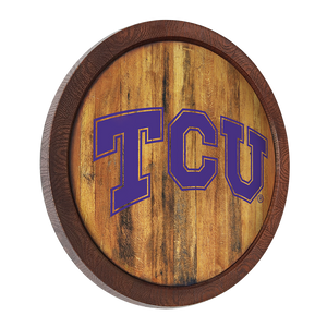 TCU Horned Frogs: "Faux" Barrel Top Sign Default Title