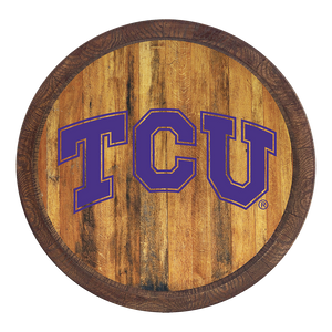 TCU Horned Frogs: "Faux" Barrel Top Sign Default Title