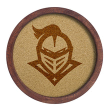 Load image into Gallery viewer, UCF Knights: Mascot - &quot;Faux&quot; Barrel Framed Cork Board