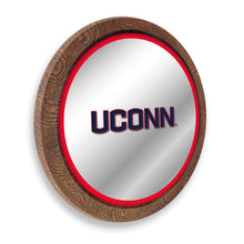 Load image into Gallery viewer, UConn Huskies: &quot;Faux&quot; Barrel Top Mirrored Wall Sign - The Fan-Brand