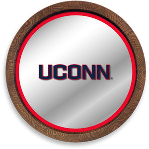 UConn Huskies: "Faux" Barrel Top Mirrored Wall Sign - The Fan-Brand