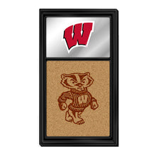 Load image into Gallery viewer, Wisconsin Badgers: Dual Logo - Mirrored Cork Note Board Default Title