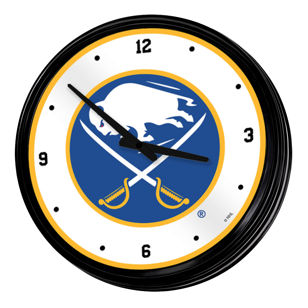 Buffalo Sabres: Retro Lighted Wall Clock Default Title