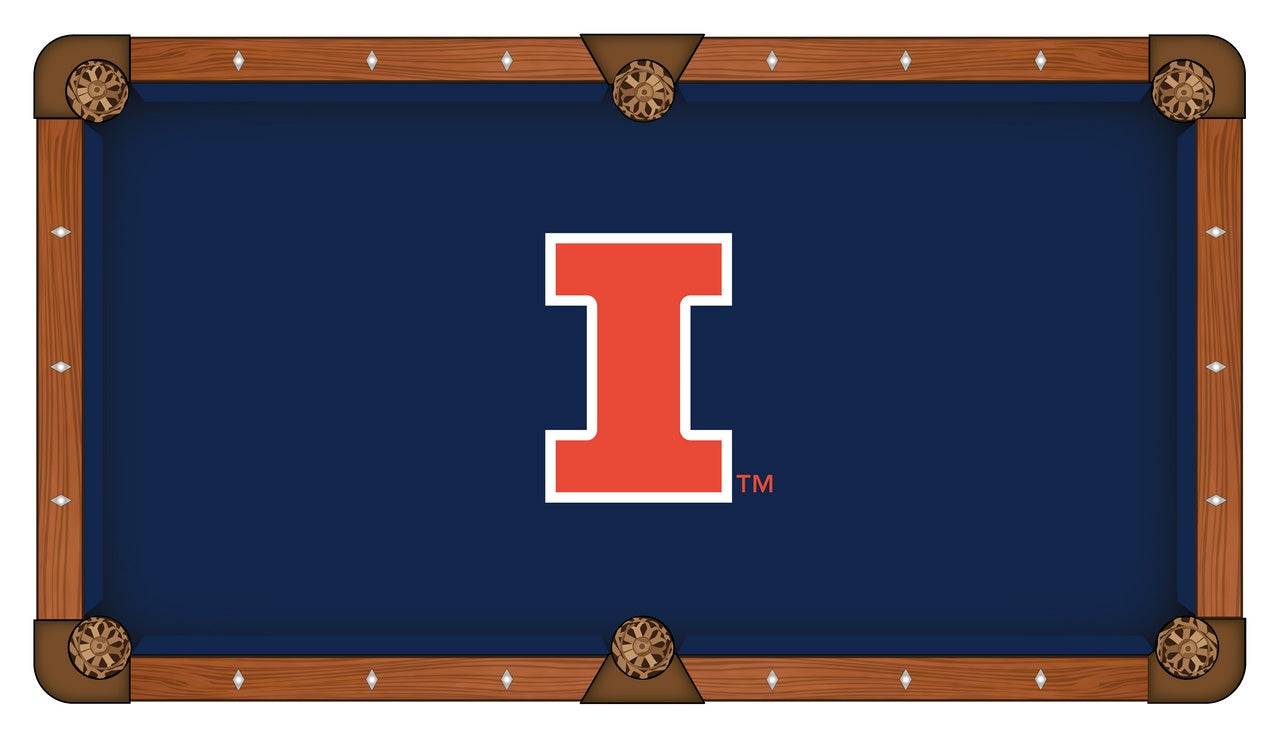 University of Illinois 8-Foot Billiard Cloth