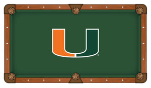 Miami Hurricanes 8-Foot Billiard Cloth