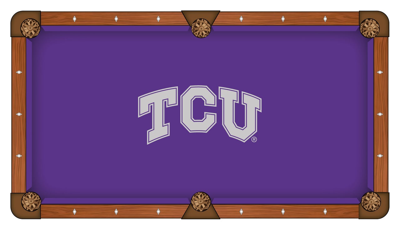 TCU Horned Frogs 8-Foot Billiard Cloth