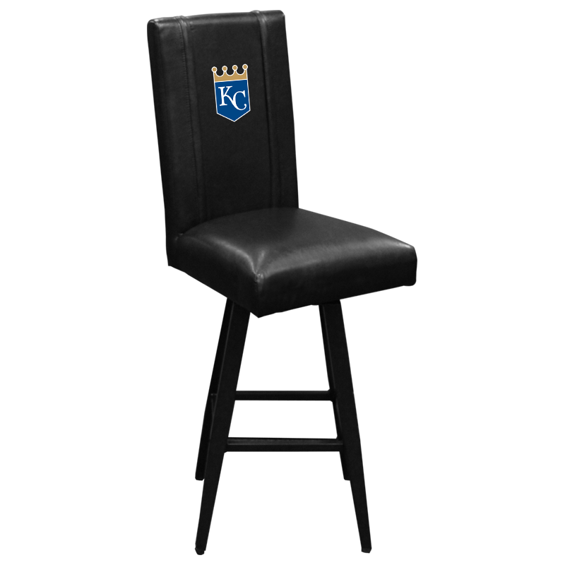 Swivel Bar Stool With Kansas City Royals Primary Logo Panel