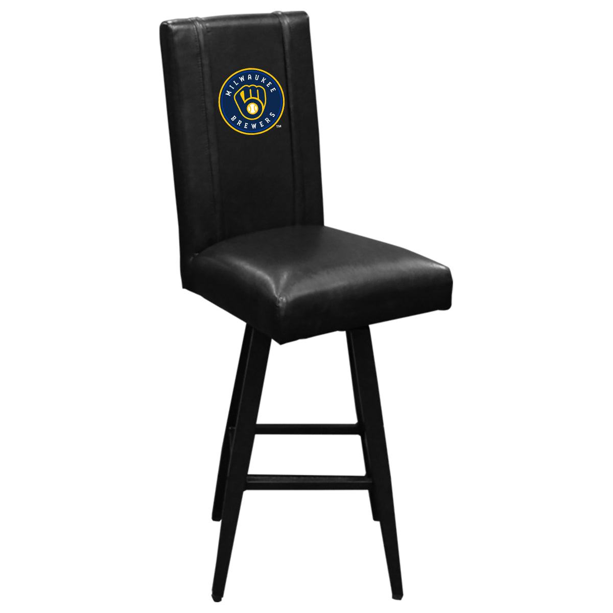 Swivel Bar Stool 2000 With Milwaukee Brewers Primary Logo