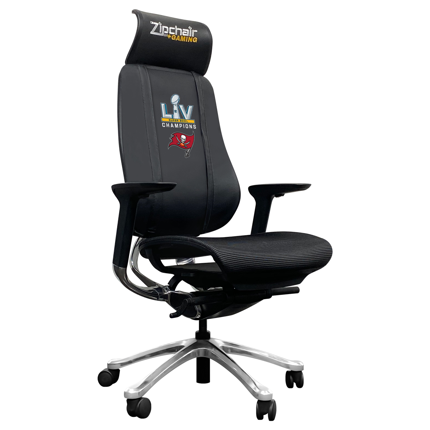 Tampa Bay Buccaneers Primary Super Bowl LV Logo PhantomX Mesh Gaming Chair