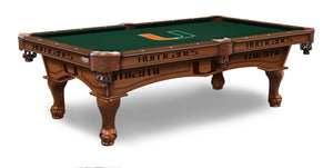 Miami Hurricanes Pool Table