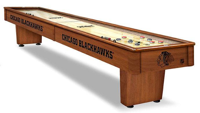 Chicago Blackhawks 12' Shuffleboard Table