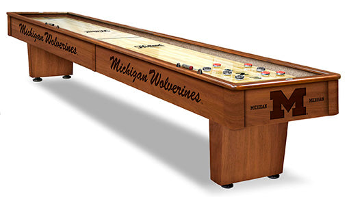 Michigan Wolverines 12' Shuffleboard Table