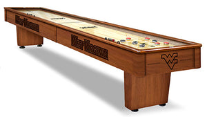 West Virginia Mountaineers 12' Shuffleboard Table