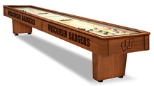 Load image into Gallery viewer, Wisconsin Badgers 12&#39; Shuffleboard Table