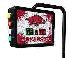 Arkansas Razorbacks 12' Shuffleboard Table