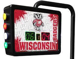 Wisconsin Badgers 12' Shuffleboard Table