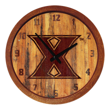 Load image into Gallery viewer, Xavier Musketeers: Branded &quot;Faux&quot; Barrel Top Wall Clock - The Fan-Brand