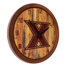 Load image into Gallery viewer, Xavier Musketeers: Branded &quot;Faux&quot; Barrel Top Wall Clock - The Fan-Brand