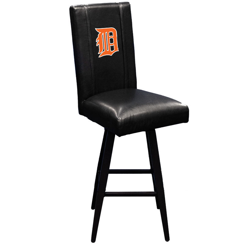 Swivel Bar Stool 2000 With Detroit Tigers Orange Logo