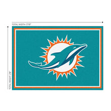 Load image into Gallery viewer, Miami Dolphins 3x4 Area Rug