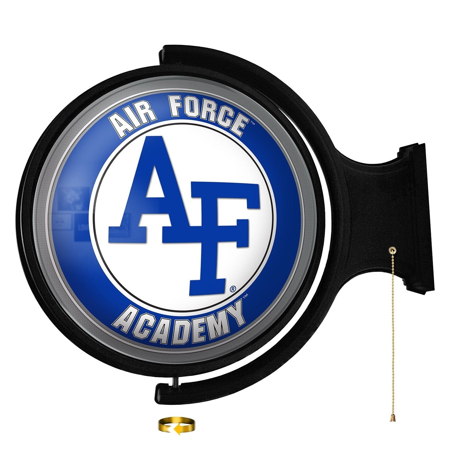 Air Force Falcons: Original Round Rotating Lighted Wall Sign - The Fan-Brand