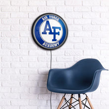 Load image into Gallery viewer, Air Force Falcons: Round Slimline Lighted Wall Sign - The Fan-Brand