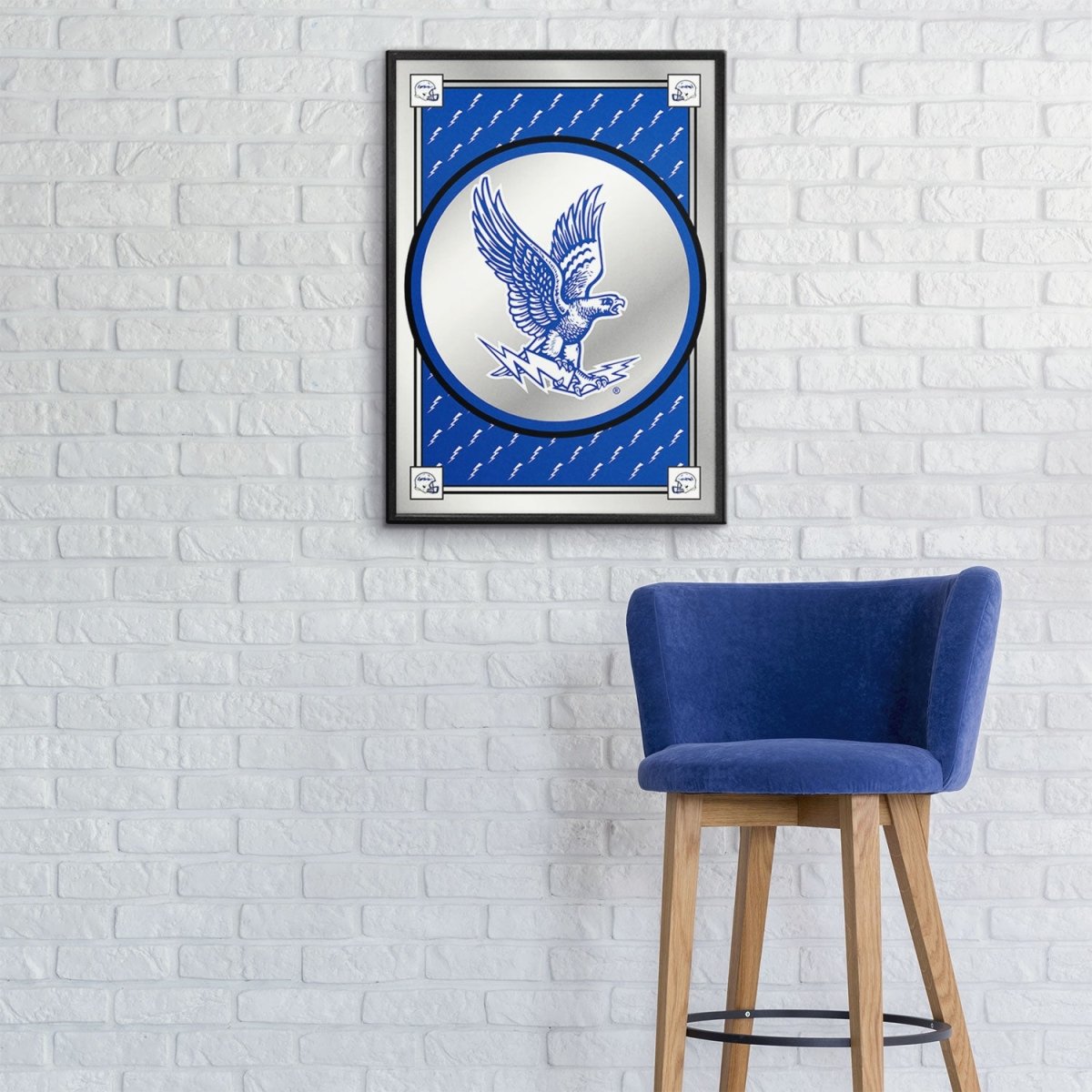 Air Force Falcons: Team Spirit, Falcon - Framed Mirrored Wall Sign - The Fan-Brand