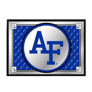 Air Force Falcons: Team Spirit - Framed Mirrored Wall Sign - The Fan-Brand