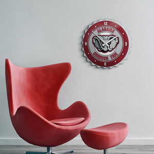 Alabama Crimson Tide: Al Logo - Bottle Cap Wall Clock - The Fan-Brand