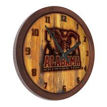 Load image into Gallery viewer, Alabama Crimson Tide: Al Logo - Branded &quot;Faux&quot; Barrel Top Wall Clock - The Fan-Brand