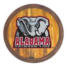 Load image into Gallery viewer, Alabama Crimson Tide: Al Logo - &quot;Faux&quot; Barrel Top Sign - The Fan-Brand
