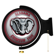 Load image into Gallery viewer, Alabama Crimson Tide: Al Logo - Original Round Rotating Lighted Wall Sign - The Fan-Brand