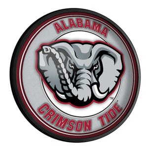 Alabama Crimson Tide: Al Logo - Round Slimline Lighted Wall Sign - The Fan-Brand