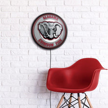Load image into Gallery viewer, Alabama Crimson Tide: Al Logo - Round Slimline Lighted Wall Sign - The Fan-Brand