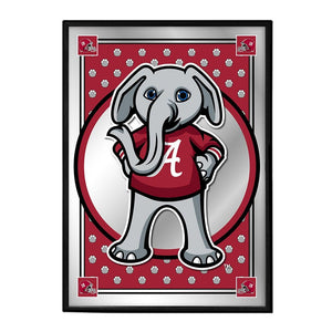 Alabama Crimson Tide: Big Al - Framed Mirrored Wall Sign - The Fan-Brand