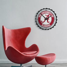 Load image into Gallery viewer, Alabama Crimson Tide: Bottle Cap Wall Clock - The Fan-Brand