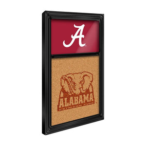 Alabama Crimson Tide: Dual Logo - Cork Note Board - The Fan-Brand