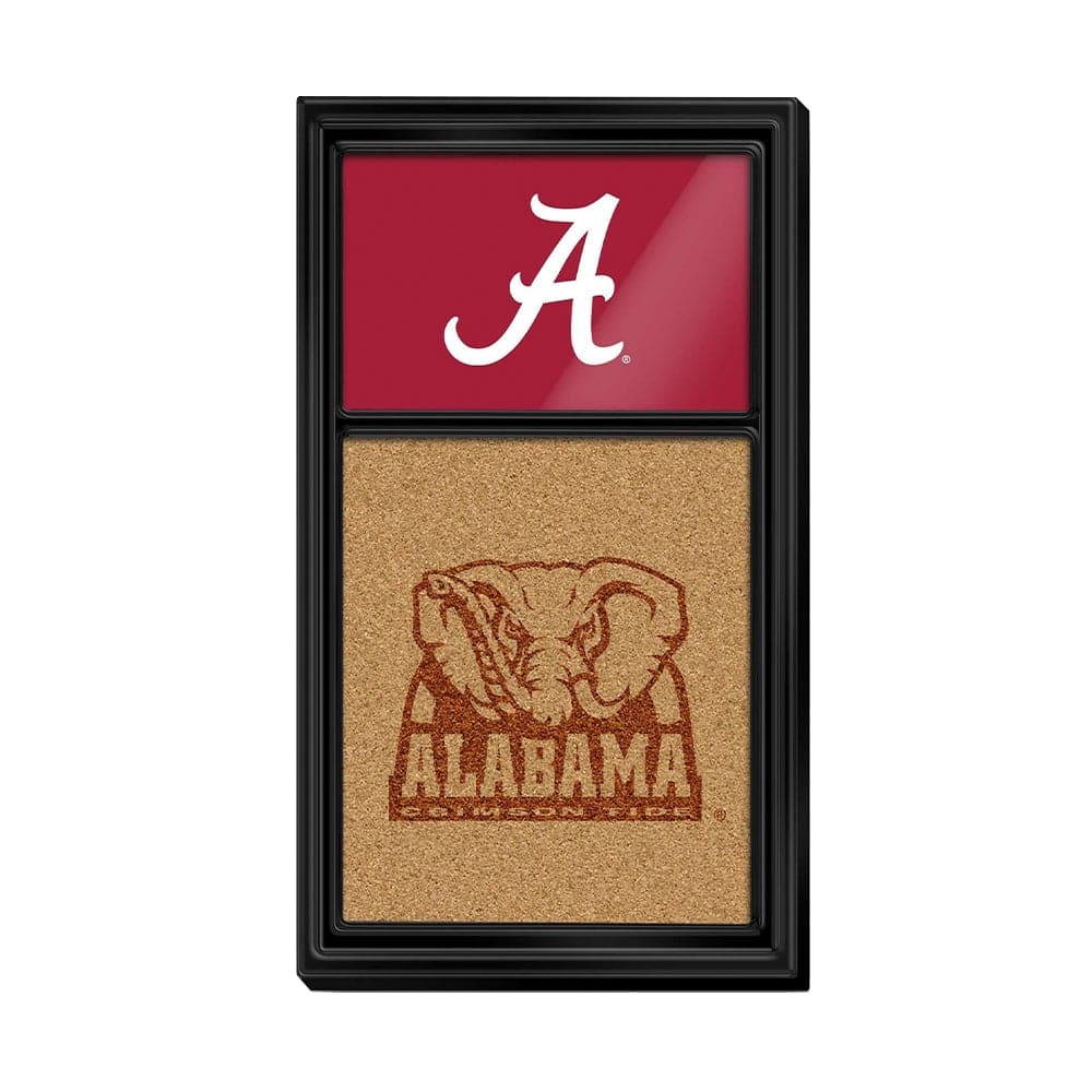 Alabama Crimson Tide: Dual Logo - Cork Note Board - The Fan-Brand