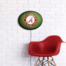 Load image into Gallery viewer, Alabama Crimson Tide: On the 50 - Oval Slimline Lighted Wall Sign - The Fan-Brand