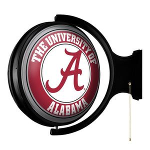 Alabama Crimson Tide: Original Round Rotating Lighted Wall Sign - The Fan-Brand