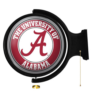 Alabama Crimson Tide: Original Round Rotating Lighted Wall Sign - The Fan-Brand